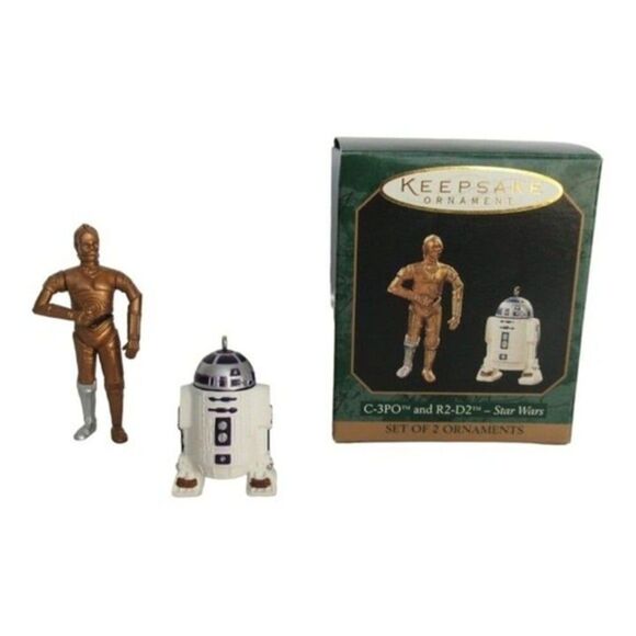 Hallmark Other - C-3PO & R2-D2 Star Wars - 1997 Hallmark Set of Two Miniature Ornaments
